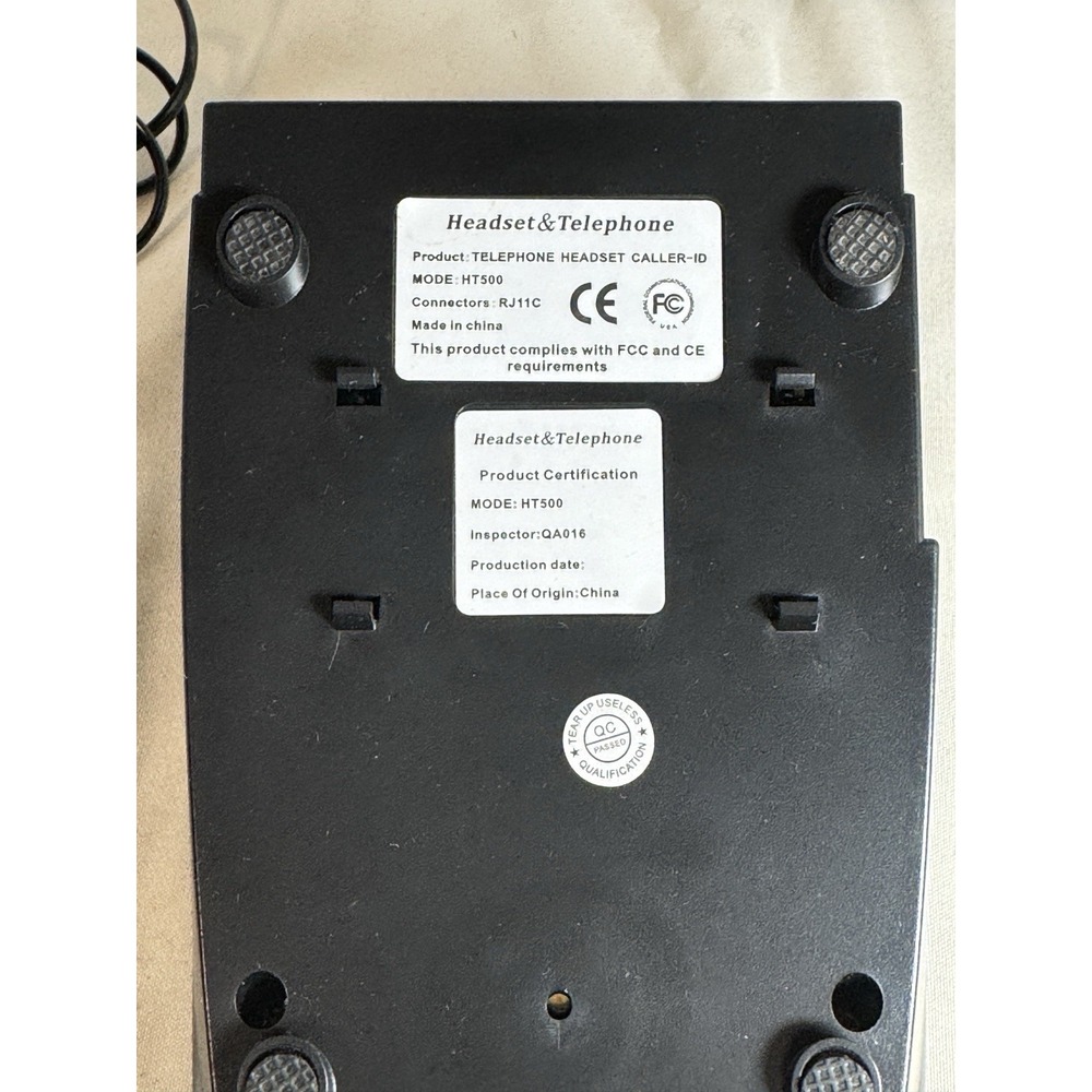 Call Center Telephone Headset Caller-ID Over The Ear With Mic (HT500)/Callany - Picture 9 of 16